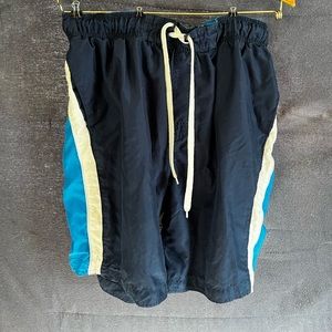 Blue and white swim trunks XL